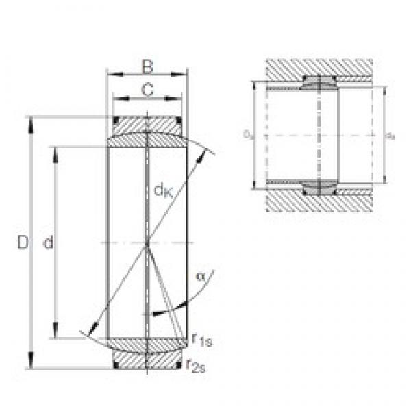 500 mm x 670 mm x 230 mm  INA GE 500 DO محامل عادي #1 image