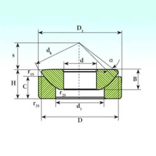 35 mm x 84 mm x 22 mm  ISB GX 35 SP محامل عادي #1 image