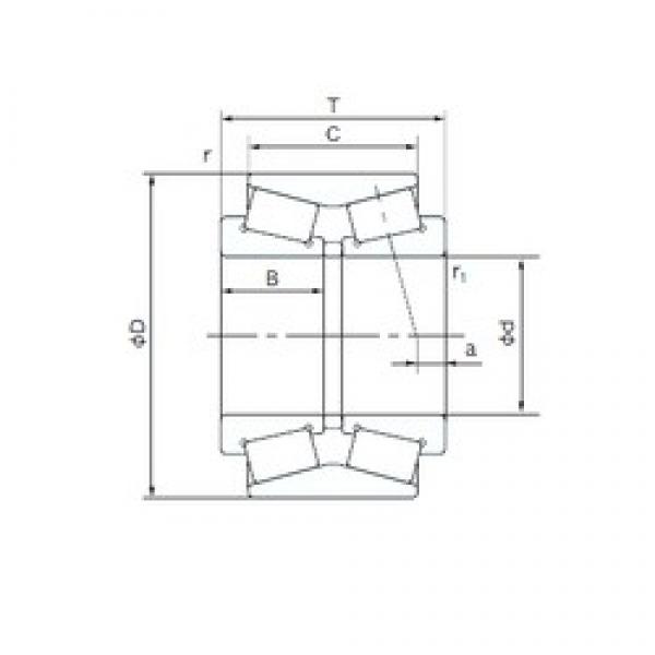 190 mm x 280 mm x 46 mm  NACHI QT1 تناقص الأسطوانة المحامل #1 image