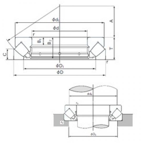 130 mm x 225 mm x 19 mm  NACHI 29326E المحامل الدوارة الاتجاه #1 image