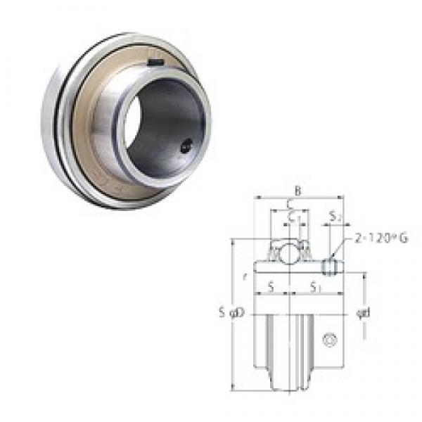 40 mm x 90 mm x 52 mm  FYH UC308 الكرات الأخدود العميق #1 image