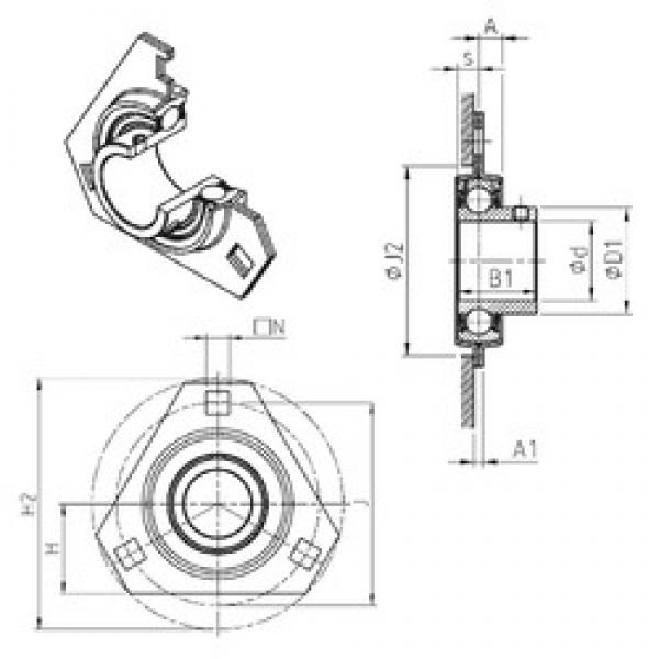 SNR USPFT205 تحمل وحدات #1 image