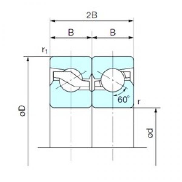 50 mm x 100 mm x 20 mm  NACHI 50TAB10DB فحوى الكرات #1 image