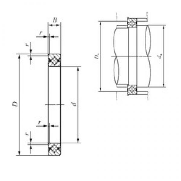 90 mm x 106 mm x 8 mm  IKO CRBS 908 المحامل الدوارة الاتجاه #1 image