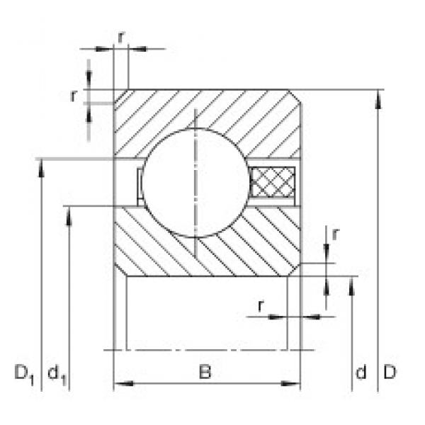 1 3/4 inch x 53,975 mm x 4,763 mm  INA CSCAA017-TV الكرات الأخدود العميق #1 image