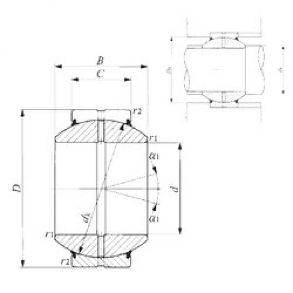 140 mm x 230 mm x 130 mm  IKO GE 140GS-2RS محامل عادي #1 image