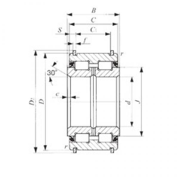 100 mm x 150 mm x 67 mm  IKO NAS 5020UUNR محامل أسطوانية #1 image