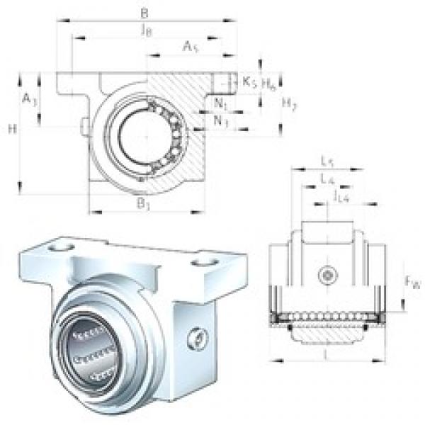 INA KGB40-PP-AS تحمل وحدات #1 image