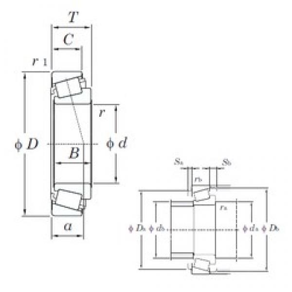 203,2 mm x 482,6 mm x 95,25 mm  KOYO EE380080/380190 تناقص الأسطوانة المحامل #1 image