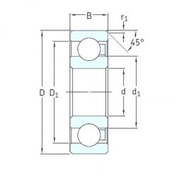 10 mm x 26 mm x 8 mm  SKF 6000/HR11QN الكرات الأخدود العميق #1 image