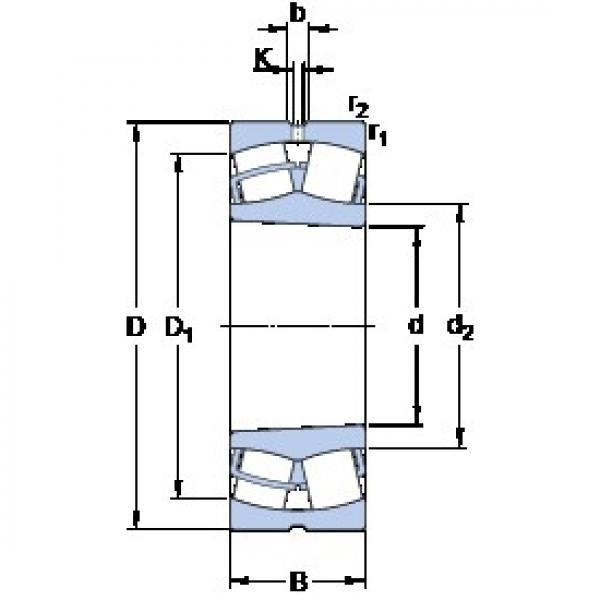 180 mm x 280 mm x 100 mm  SKF 24036 CCK30/W33 محامل كروية #1 image