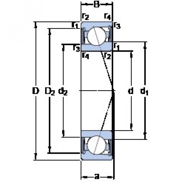 70 mm x 100 mm x 16 mm  SKF S71914 CE/HCP4A الاتصال الكرات الزاوي #1 image