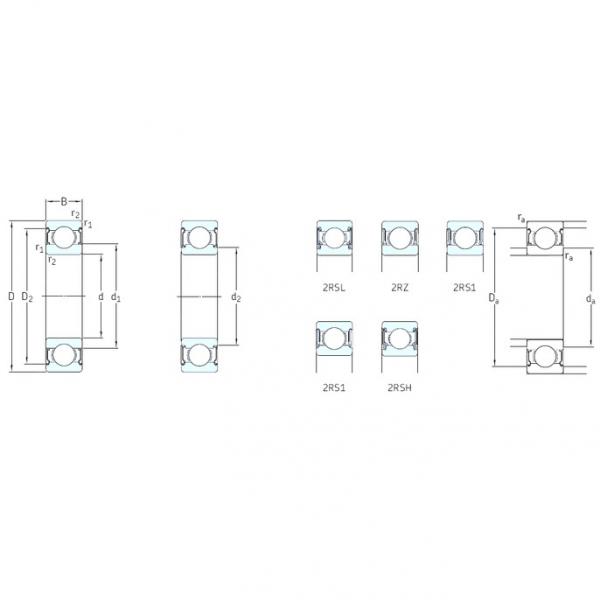 10 mm x 26 mm x 8 mm  SKF 6000-RSL الكرات الأخدود العميق #1 image