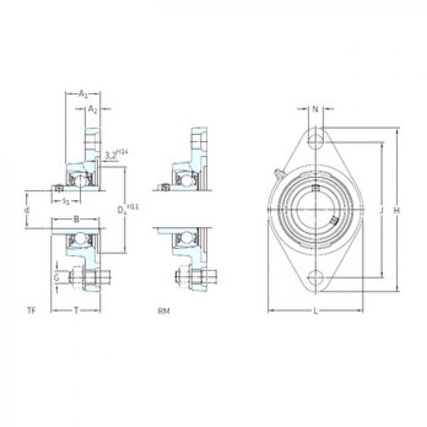 SKF FYT 1.11/16 TF تحمل وحدات #1 image