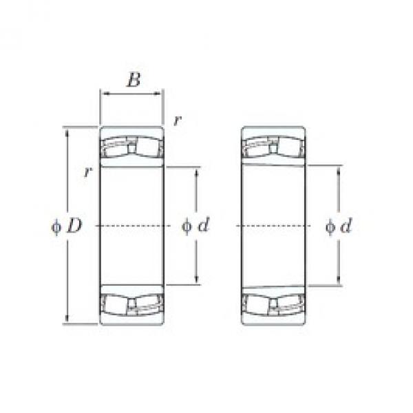 140 mm x 210 mm x 53 mm  KOYO 23028RH محامل كروية #1 image