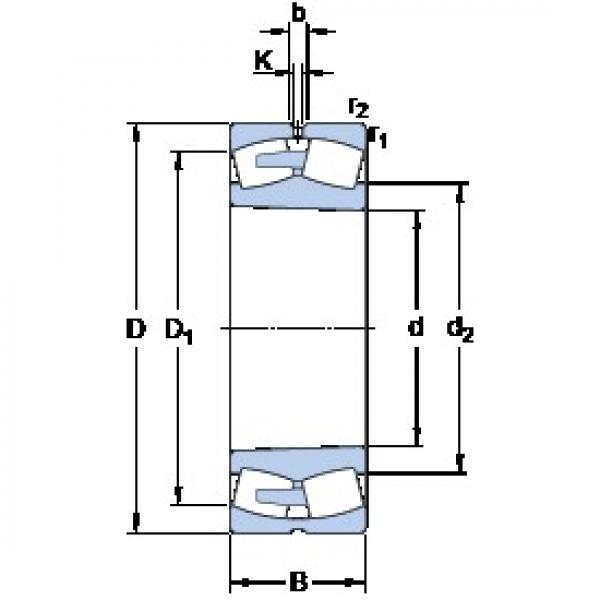 1000 mm x 1420 mm x 308 mm  SKF 230/1000 CAKF/W33 محامل كروية #1 image