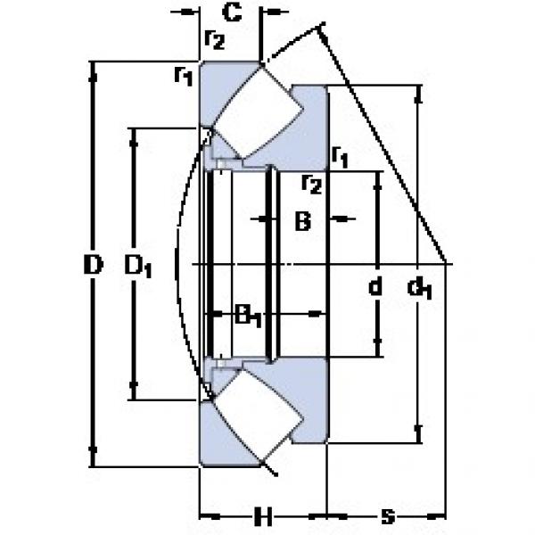 1600 mm x 2280 mm x 166 mm  SKF 293/1600 EF المحامل الدوارة الاتجاه #1 image