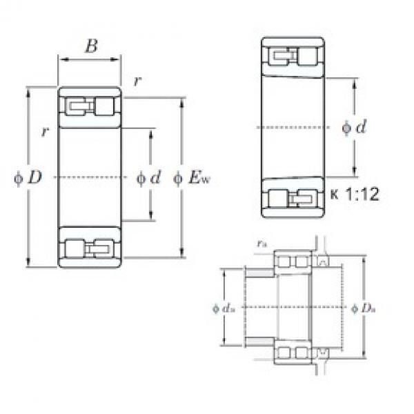 320 mm x 480 mm x 121 mm  KOYO NN3064K محامل أسطوانية #1 image