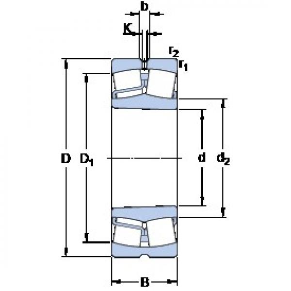 85 mm x 180 mm x 60 mm  SKF 22317 EK محامل كروية #1 image