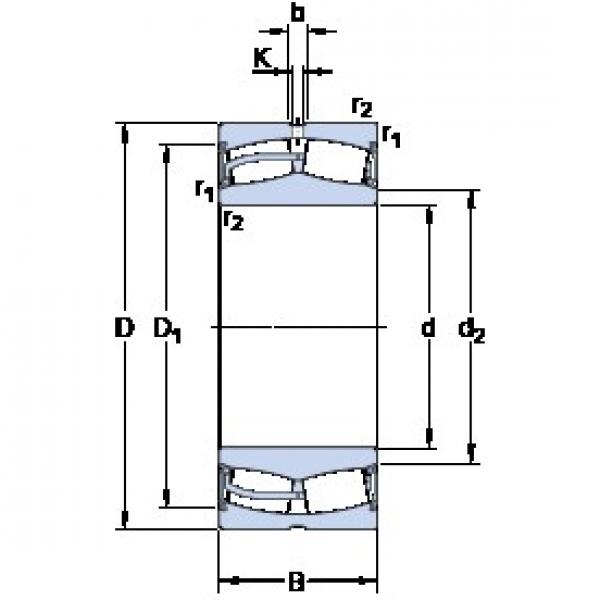 75 mm x 115 mm x 40 mm  SKF 24015-2CS2/VT143 محامل كروية #1 image