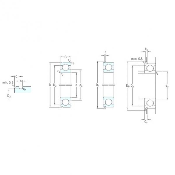 80 mm x 140 mm x 26 mm  SKF 6216NR الكرات الأخدود العميق #1 image