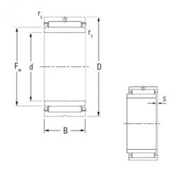 22 mm x 34 mm x 16 mm  KOYO NKJ22/16 محامل إبرة الأسطوانة #1 image