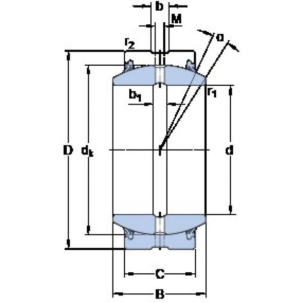 220 mm x 320 mm x 135 mm  SKF GE 220 ES-2RS محامل عادي #1 image