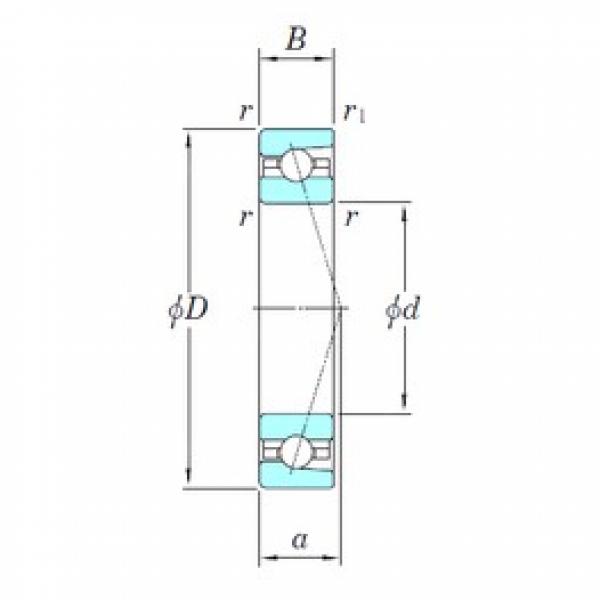 17 mm x 30 mm x 7 mm  KOYO 3NCHAC903CA الاتصال الكرات الزاوي #1 image