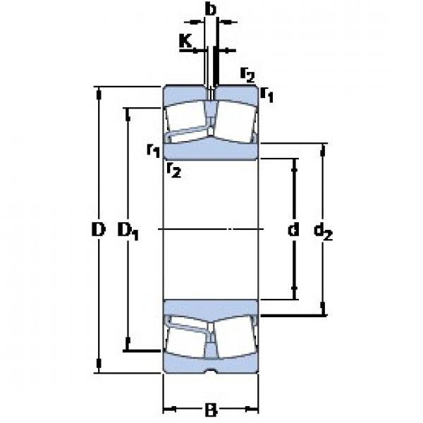 110 mm x 240 mm x 80 mm  SKF 22322 EJA/VA405 محامل كروية #1 image