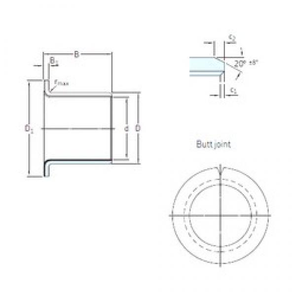 18 mm x 20 mm x 22 mm  SKF PCMF 182022 E محامل عادي #1 image