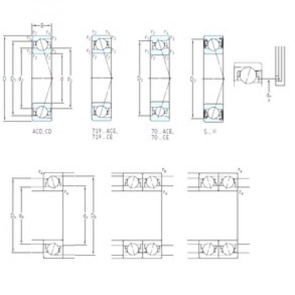 110 mm x 150 mm x 20 mm  SKF S71922 ACE/P4A الاتصال الكرات الزاوي #1 image