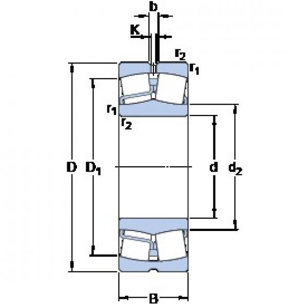 75 mm x 160 mm x 37 mm  SKF 21315 E محامل كروية #1 image