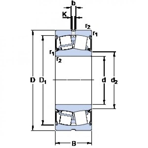 90 mm x 190 mm x 73 mm  SKF BS2-2318-2RS5/VT143 محامل كروية #1 image